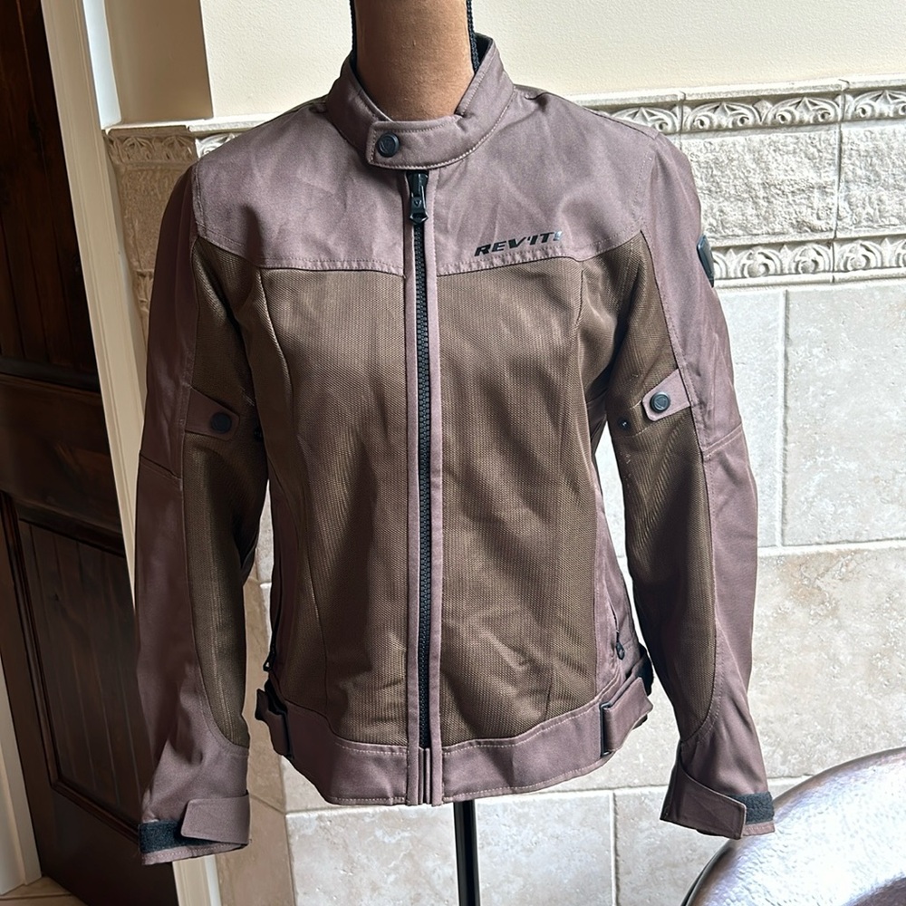 Rev’it Army Green Moto Jacket Sz 40 EUC
